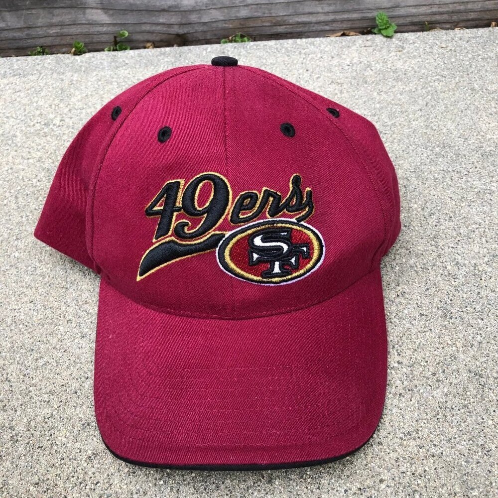 VTG 90s TWINS ENTERPRISE San Francisco 49ers Hat Men's NFL Red Cap Brand New​​